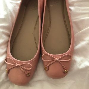 Millennial Pink Tory Burch Ballet Flats